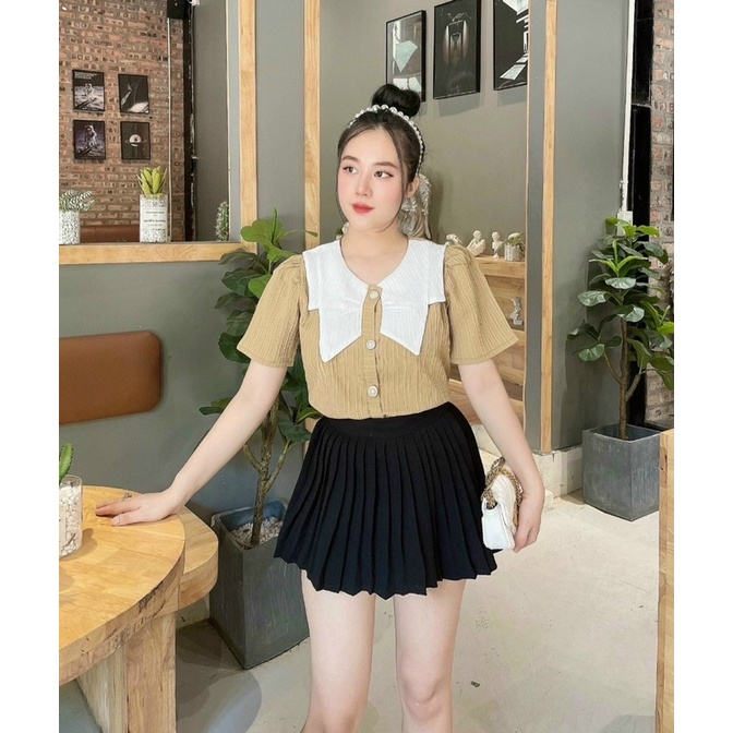 Áo sơmi cổ lá sen bèo xinh ☘️☘️☘️☘️SL alohashop91