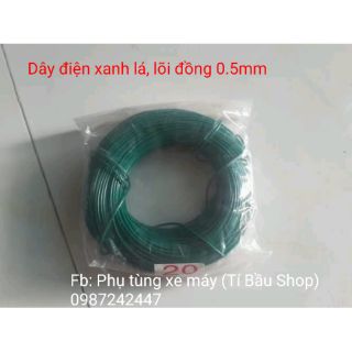 Dây điện xe máy màu xanh lá, cuộn 0.5kg