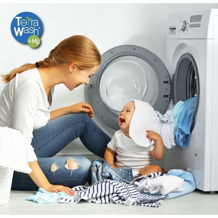Túi giặt thông minh TERRAWASH magie 125gr Nhật Bản &lt;freeship&gt;, không cần bột giặt- Tặng Baking Soda (quatangsuutam)