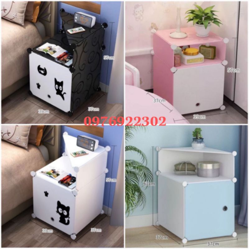 ◘✺TỦ NHỰA ĐA NĂNG LẮP GHÉP THÔNG MINH MINI 2 TẦNG ĐỂ ĐẦU GIƯỜNG NHỎ GỌN ( chọn màu theo phân loại) bảo hành 1 năm