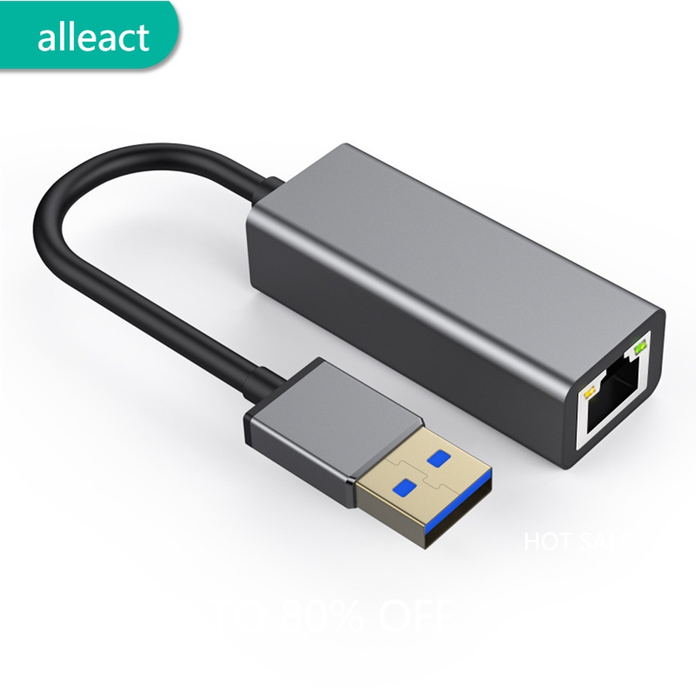 AL Hợp kim nhôm USB 3.0 đến RJ45 Thẻ điều hợp mạng LAN USB3.0 sang Ethernet Bộ điều hợp mạng LAN 1000Mbps | BigBuy360 - bigbuy360.vn