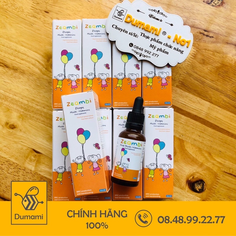 [Ship nhanh+Date xa] Vitamin Zeambi 30ml Từ Anh Quốc cho trẻ 6 tháng tuổi