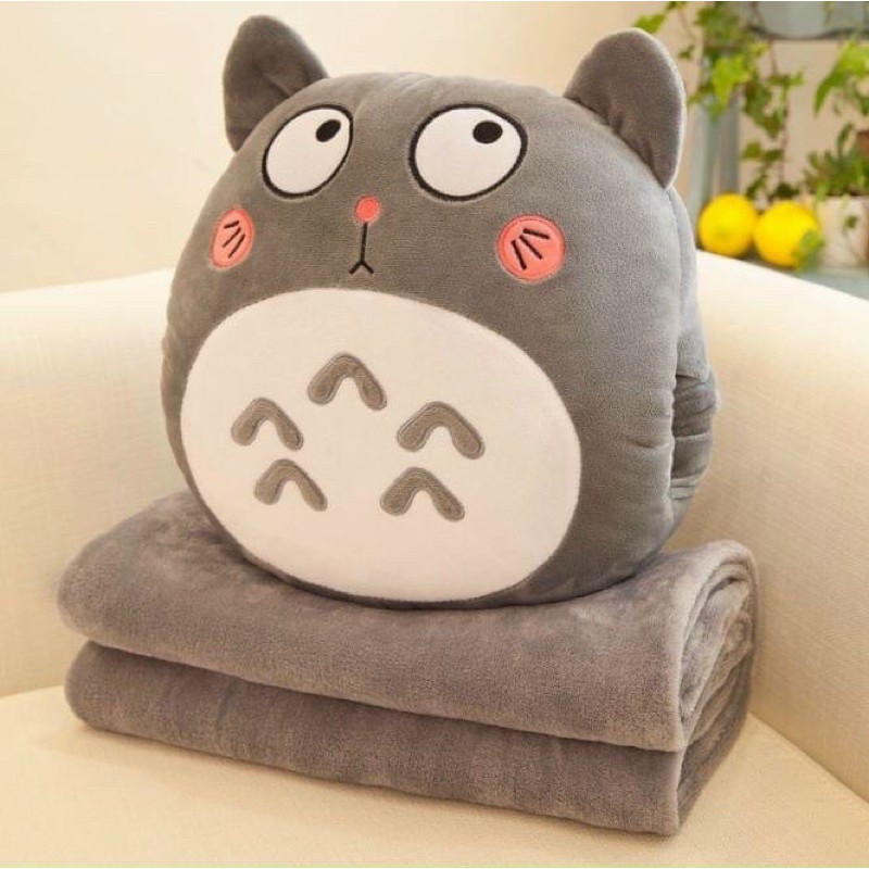 Bộ chăn gối văn phòng, Gối kèm mền totoro 3in1