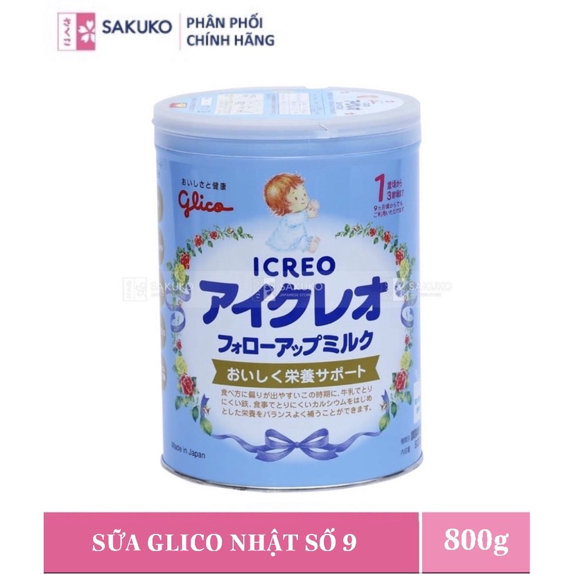 Sữa Công Thức GLICO Nhật Số 9 Cho Bé(800g)-[Hàng Nhật Nội Địa]