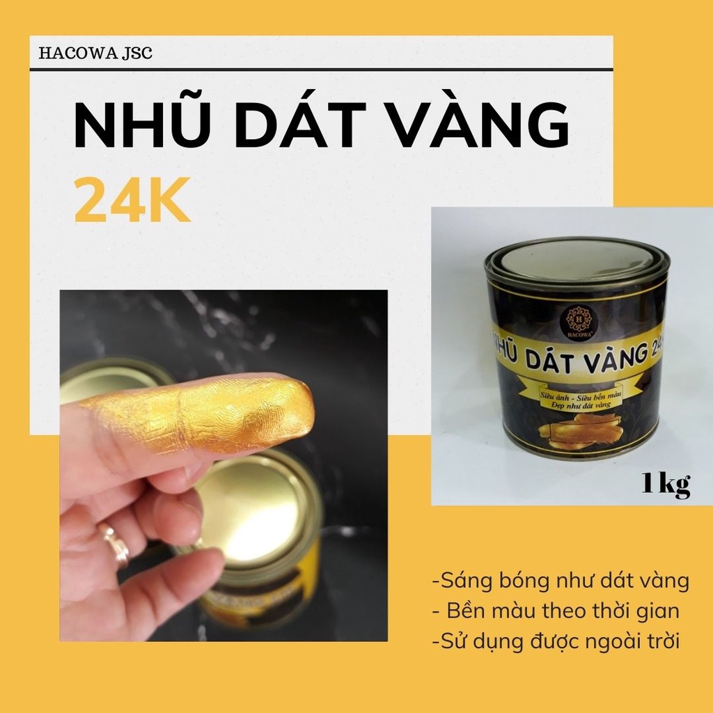 Sơn dát vàng Hacowa chuyên trang trí nội ngoại thất, bền màu với thời gian