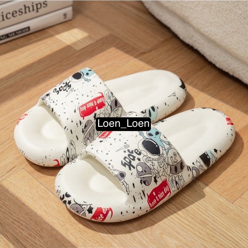 Dép bánh mì nam nữ HAVE A NICE DAY hình vũ trụ siêu phẩm 2022