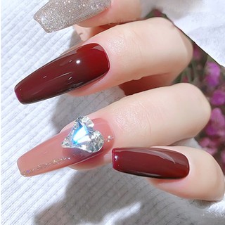 Đá Khối Hình Tim Đính Móng Đủ Màu