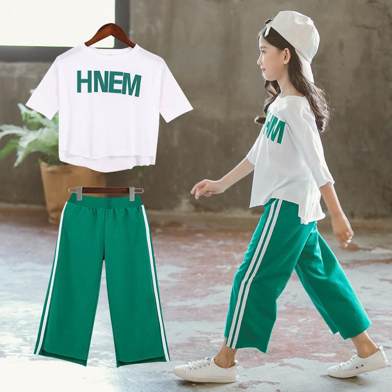 Set đồ bộ cotton phong cách mùa hè dễ thương cho bé gái