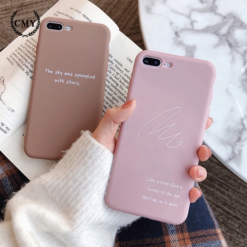 Ốp điện thoại in chữ và đường vẽ ấn tượng dành cho iPhone11/11Pro 11pro Max X XR XS XS MAX 78 plus SE | BigBuy360 - bigbuy360.vn