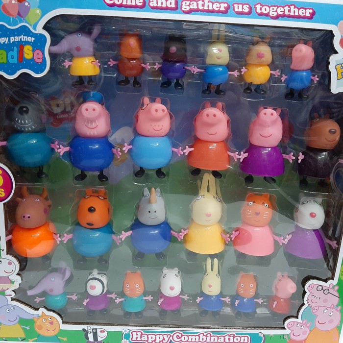 Set 25 Mô Hình Đồ Chơi Nhân Vật Hoạt Hình Peppa Pig