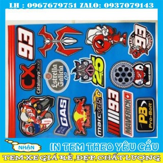 Logo trang trí xe máy size giấy A4