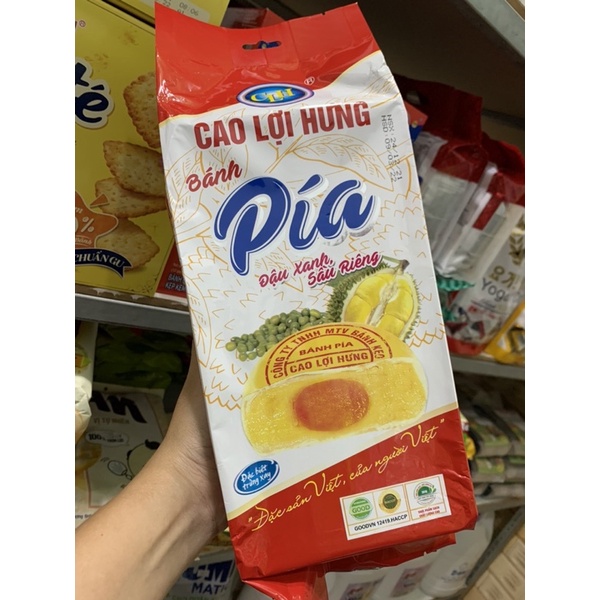 Bánh pía đậu xanh sầu riêng Cao Lợi Hưng gói 400g