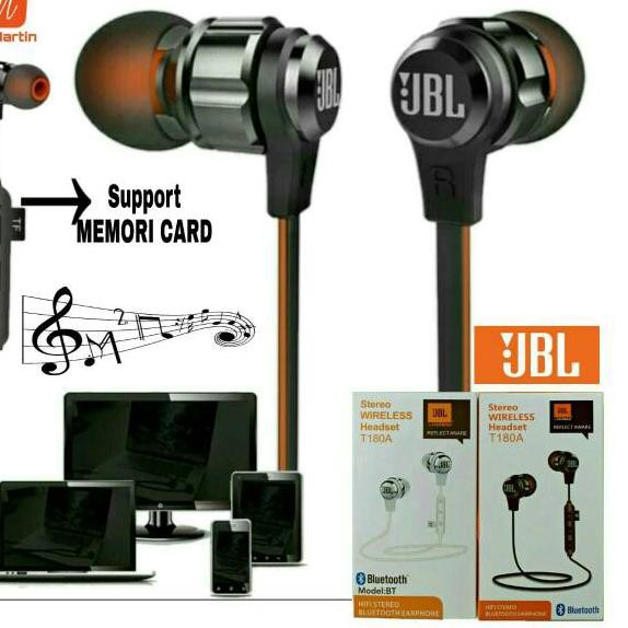 Tai Nghe Bluetooth Thể Thao Jbl T180a / E 10 Plus W Pqd-003