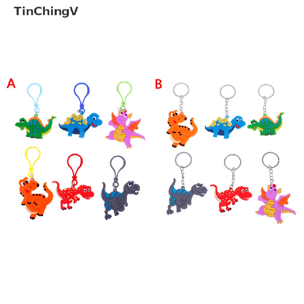 Set 6 Móc Khóa Hình Khủng Long Đáng Yêu