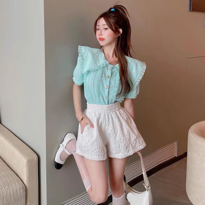 Quần Short Hoa Hồng Ép HOT Nhất Năm 2021 Với Chất Liệu Vải Ép Nhẹ Và Êm