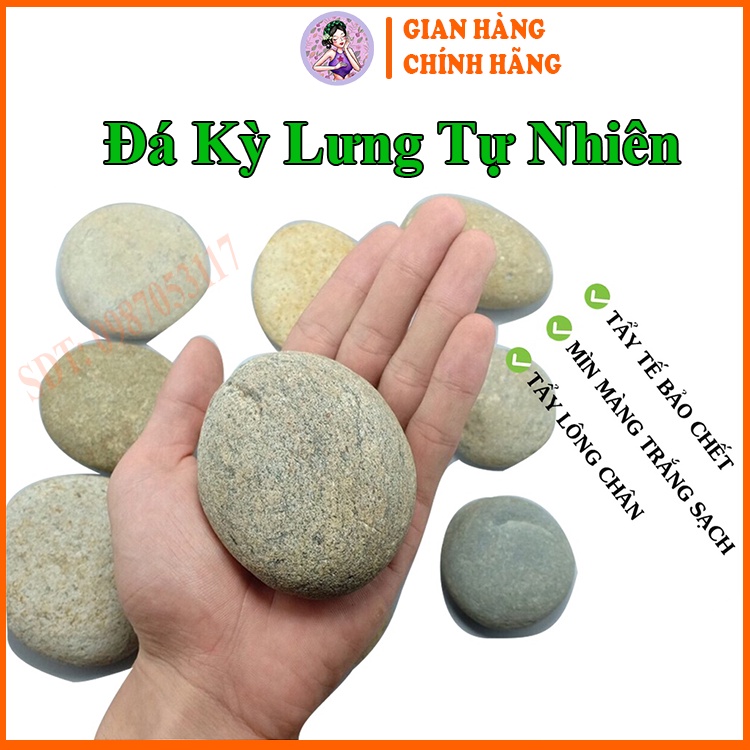 Đá Kỳ Tắm Tự Nhiên, Tẩy Tế Bào Chết, Đá Suối Kỳ Lưng, Tẩy Lông Chân Tay, 100% Từ Thiên Nhiên