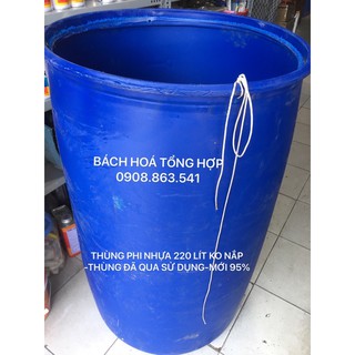 Thùng Phi Nhựa 220 Lít-Không Nắp