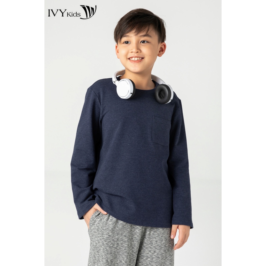 Áo thun dài tay bé trai IVY moda MS 58K1416