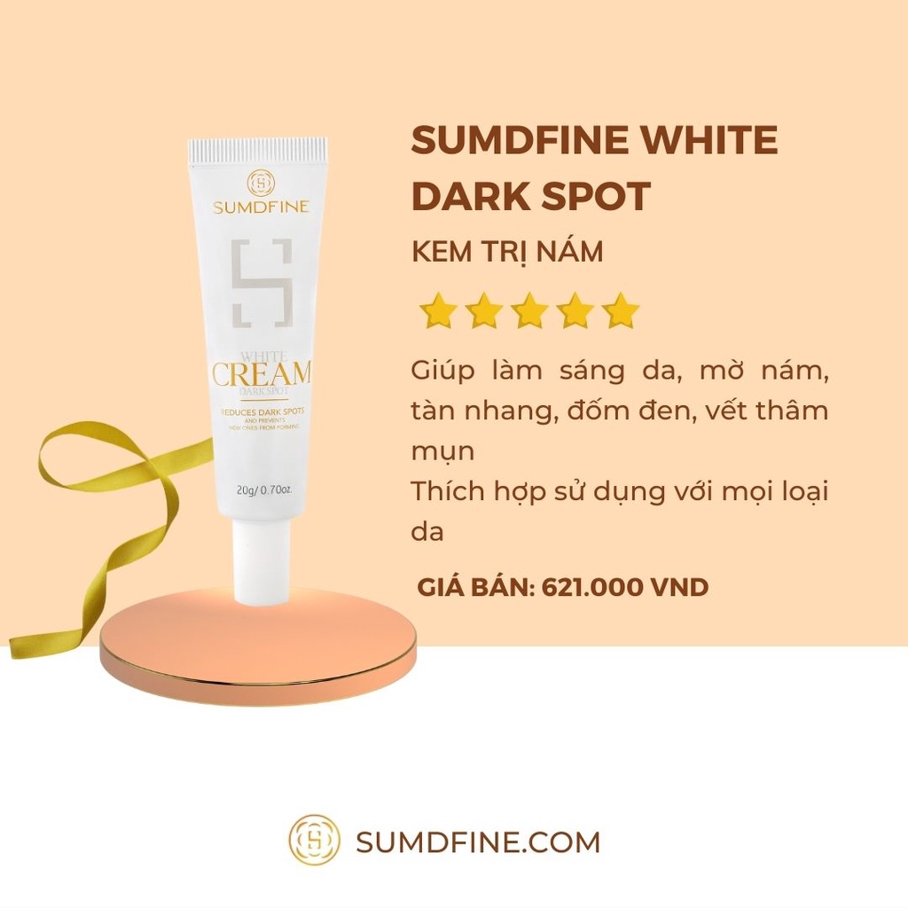 Kem dưỡng Sumdfine White Cream Dark Spot 20g giúp làm sáng da mờ nám - BÁC SĨ NGHĨA