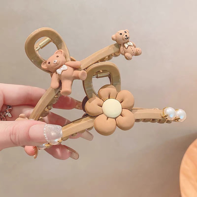 Kẹp Tóc Hình Gấu Hoạt Hình Đáng Yêu Thời Trang Mùa Hè