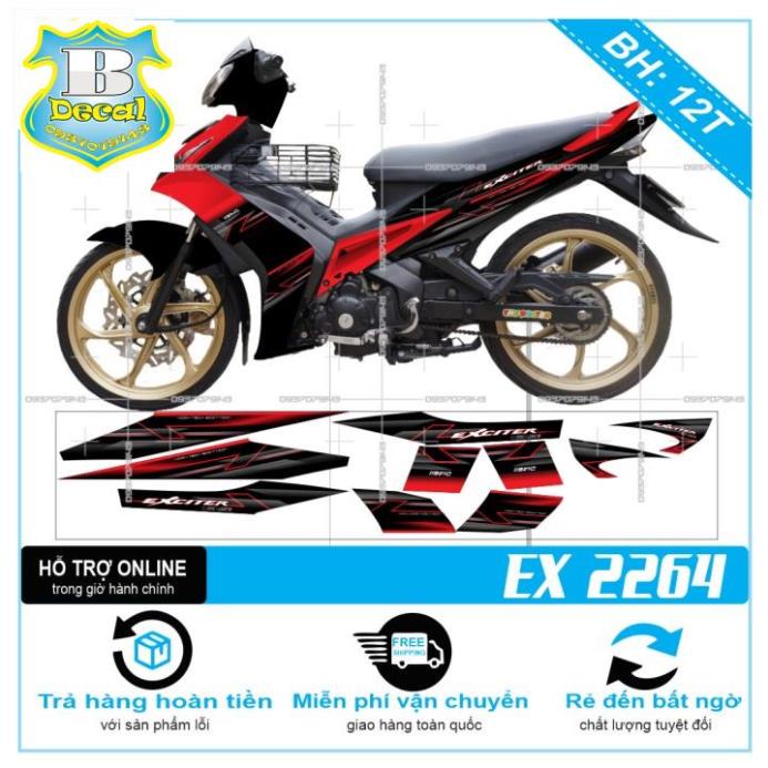 ( Quí khách vui lòng mang ra tiệm cho thợ dán ) Tem EX 2010 MŨI TÊN [Bi Decal]
