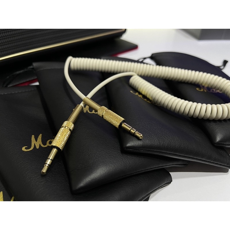 Dây jack cắm 3.5 AUX Marshall - Tặng túi da Marshall