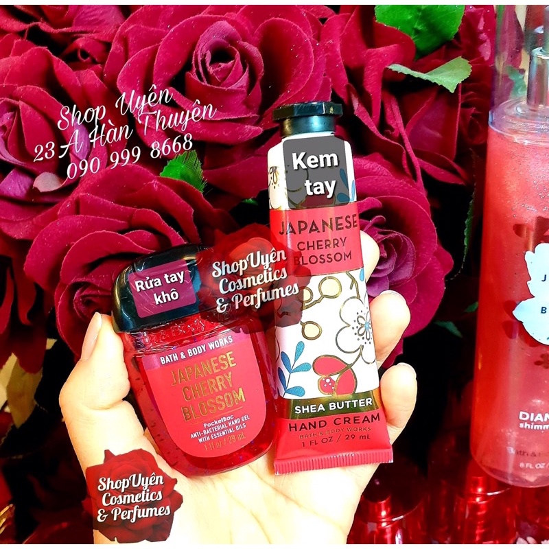 [Nhiều sản phẩm] Combo nhiều sản phẩm mùi Japanese Cherry Blossom by Bath & Body Works