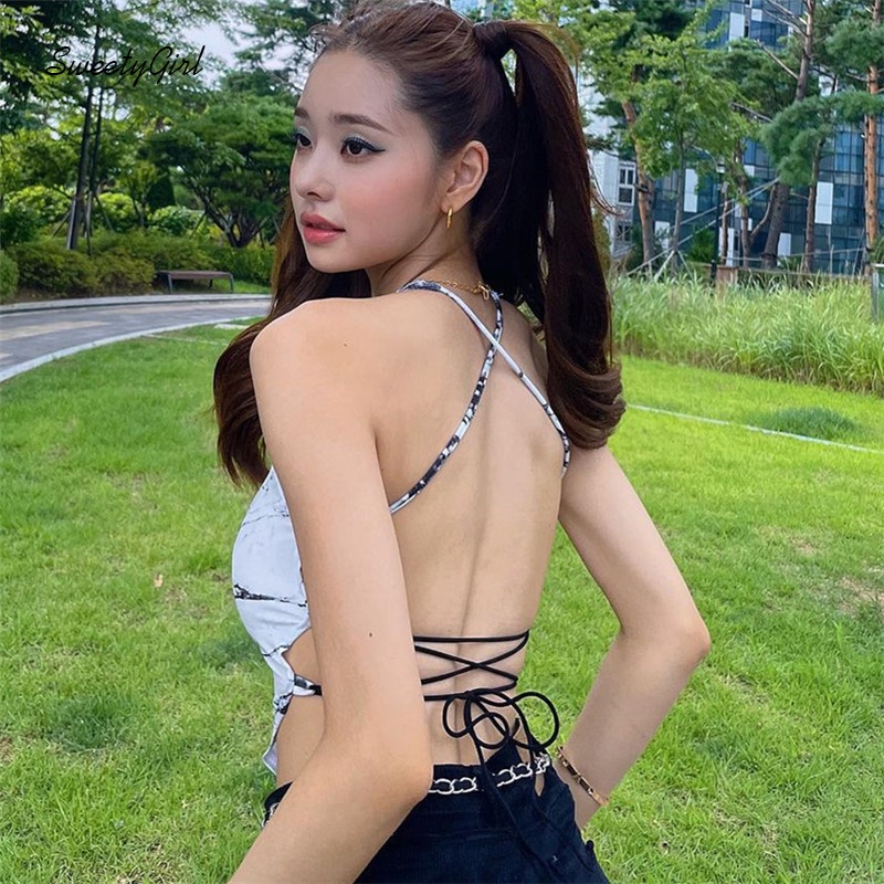 Áo Tank Top Cổ Tròn Hở Eo Thời Trang Quyến Rũ Dành Cho Nữ 2022