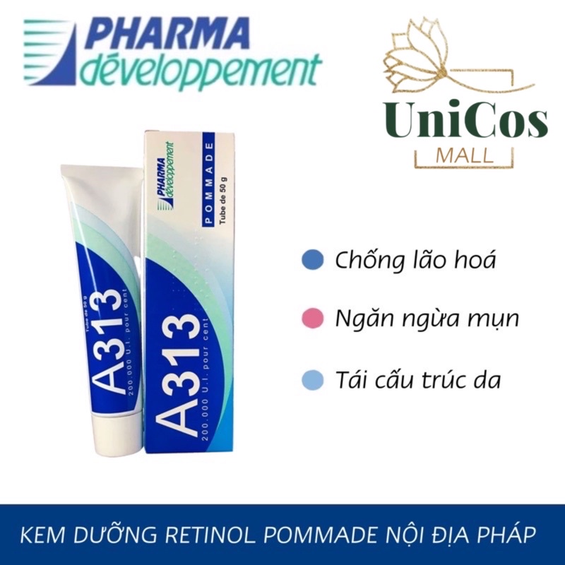 A313 Retinol Pommade - Kem A313 chống lão hoá sơ'm , giảm mụn 50g