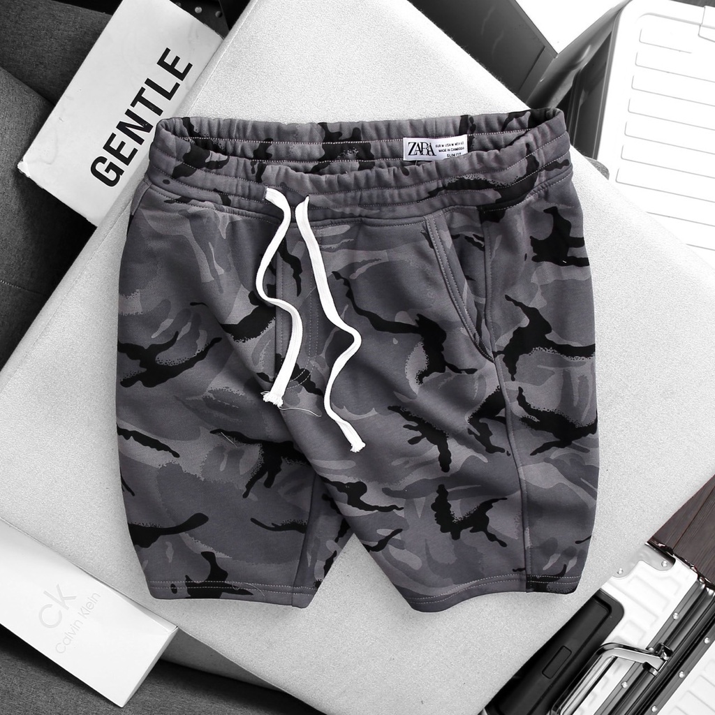 Quần short nỉ phong cách Retro_dã ngoại
