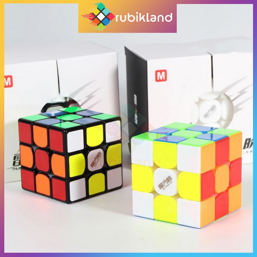 Rubik 3x3 Nam Châm QiYi Thunderclap V3 M Rubic 3 Tầng Đồ Chơi Trí Tuệ Trẻ Em