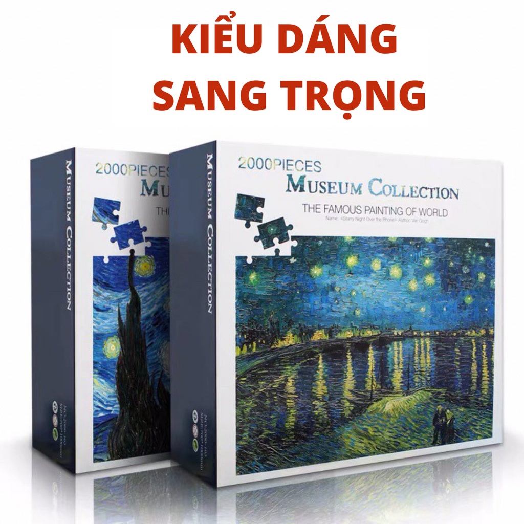 Tranh Ghép Hình 2000 Mảnh Jigsaw Puzzle Tranh Sơn Dầu/Puzzle Van Gogh/Puzzle  2000 PcsVan Gogh/Tranh Giấy Bồi Cao Cấp