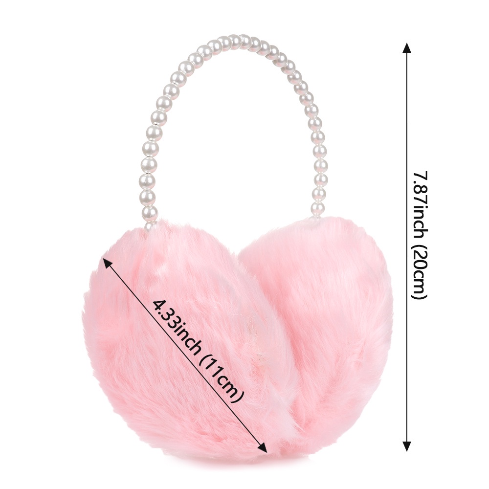 Bông chụp tai giữ ấm dày dặn đính ngọc trai nhân tạo tùy chọn màu sắc thời trang mùa đông cho nữ