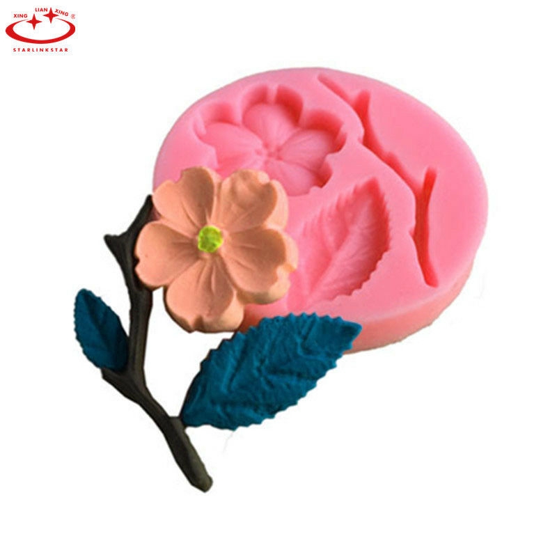 Khuôn Silicone tạo hình cánh hoa lá trang trí bánh