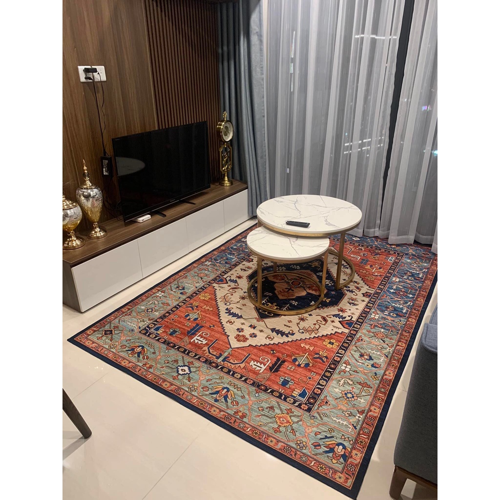 Thảm Trải Sàn, Thảm Nỉ Trải Sàn Phong Cách Cổ Điển - Vintage Trang Trí Phòng Khách, Decor Và Các Sự Kiện Sang Xịn Mịn