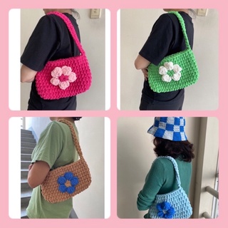 (Có Sẵn)Túi len (nhung đũa )móc tay,có nút hít ảnh thật do Shop tự chụp