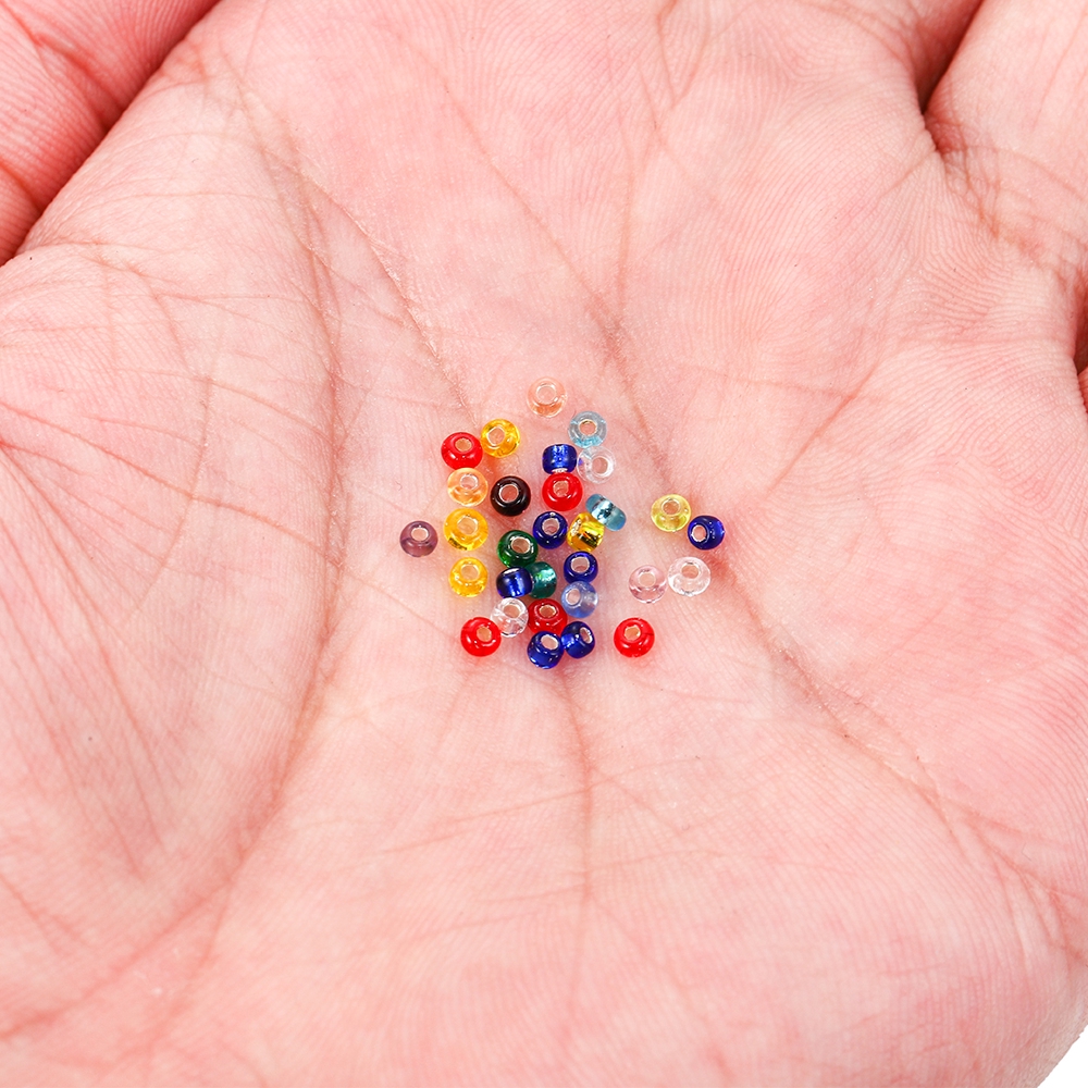 St.kunkka 1200 cái / túi 2,5mm hạt thủy tinh đục lỗ đồ trang sức thủ công