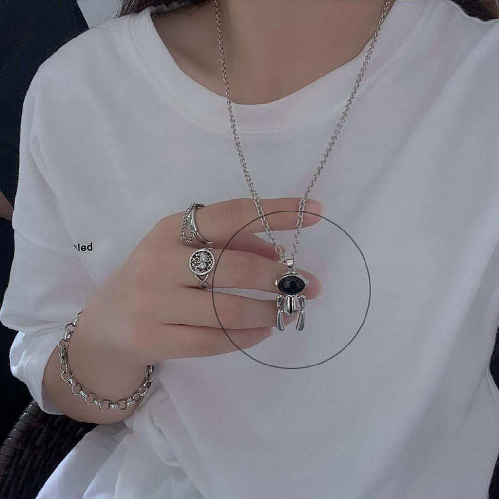 Dây Chuyền Mặt Hình Phi Hành Gia Phong Cách Hip-Hop Hàn Quốc 22647