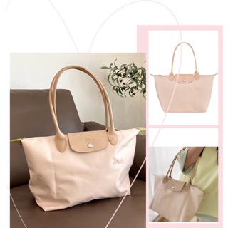 TNS-Túi tote big size khoá kéo miệng túi siêu hottrend Longchampion Pliage Club tote bag-chất xịn sò-màu hồng pastel