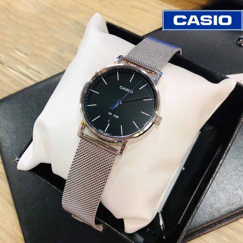 Đồng hồ nam dây thép ko gỉ Casio Anh Khuê MTP-E171M-1EVDF