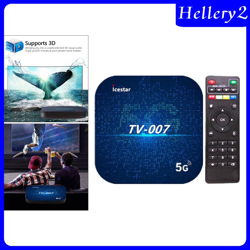 [HELLERY2] Smart Android 9.0 TV Box Android Box 5G Dual WiFi BT HDMI 2.0 Remote Control