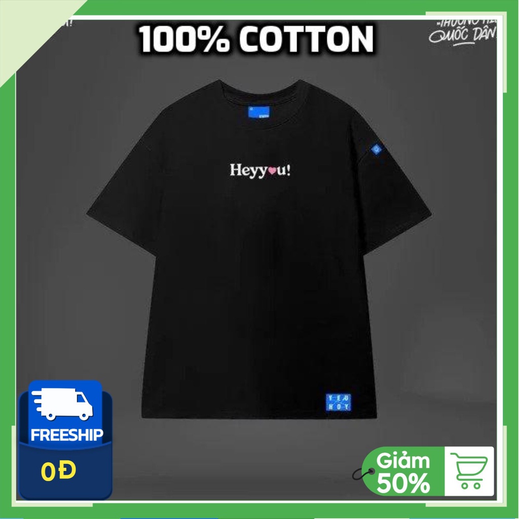 Áo thun nữ nam Heyyou tay lỡ form rộng, áo phông nam nữ Oversize Unisex chất cotton siêu đẹp vải dày dặn AT30 | BigBuy360 - bigbuy360.vn