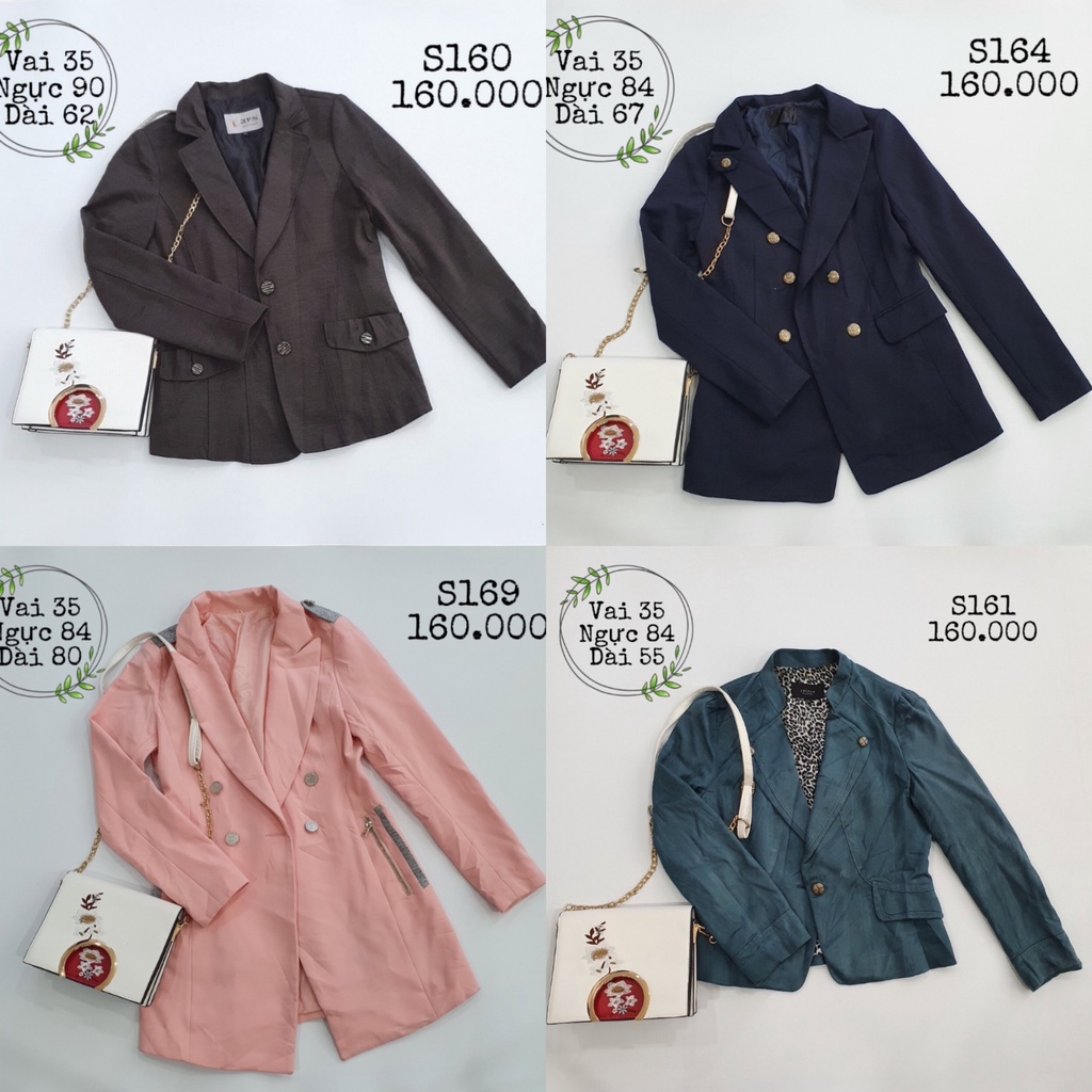 Vest blazer nữ 2hand đồng giá 160k