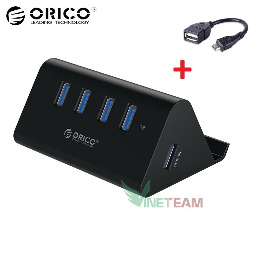 Combo Cáp micro otg+Bộ chia 4 cổng USB 3.0 Orico SHC-U3 THIẾT BỊ KẾT NỐI ĐIỆN THOẠI VỚI BÀN PHÍM ,CHUỘT CHƠI GAME MOBILE