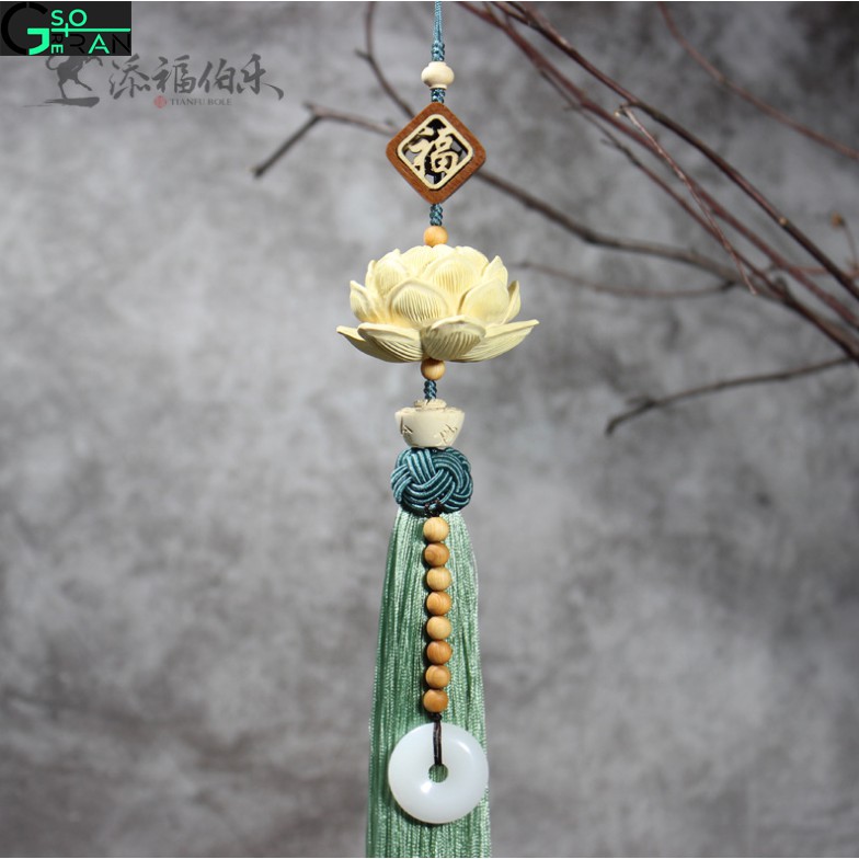 Khánh Liên Hoa Trang Trí Xe Hơi , Dây Treo Sen Gỗ Hoàng Dương Trang Trí Ô Tô | BigBuy360 - bigbuy360.vn