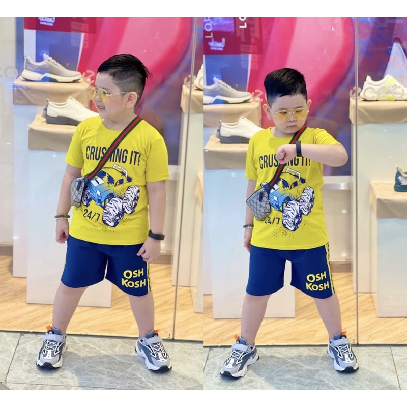 5-10T | Bé Trai | Bộ đùi cotton 4c cực cool