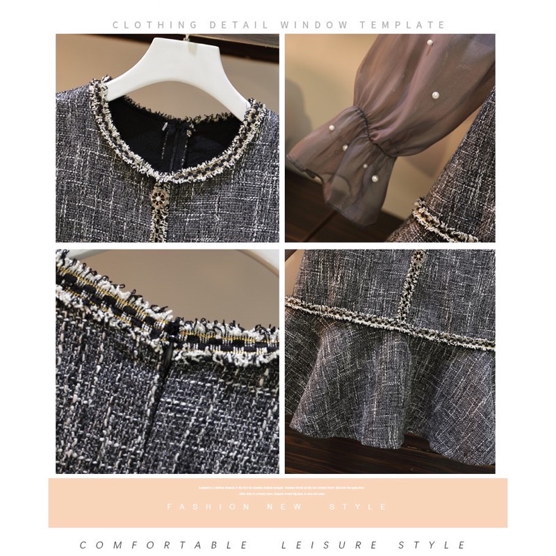 🌸Hàng Order🌸 Váy Bigsize Tay Voan Đính Cườm Đuôi Cá Trẻ Trung Nữ Tính🌸Hàng Quảng Châu | BigBuy360 - bigbuy360.vn