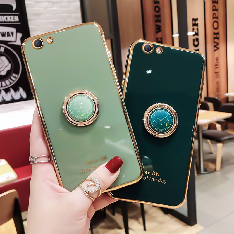 Ốp điện thoại TPU silicon có khoen giá đỡ cho OPPO A15 A93 A33 A53 A31 2020 A9 A5 A91 A52 A92 A12 A12e A7 A5s A3s | BigBuy360 - bigbuy360.vn