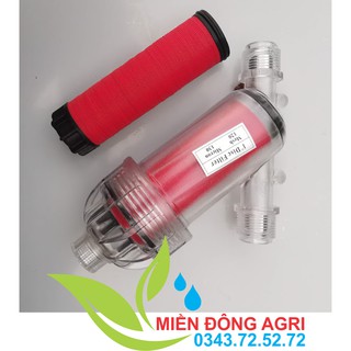 LỌC CẶN CHO BỒN NƯỚC GIA ĐÌNH LỌC Y34 TRONG SUỐT ĐĨA ĐỎ