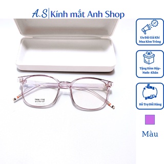 Gọng kính cận vuông to 1742 nhận cắt cận viễn loạn